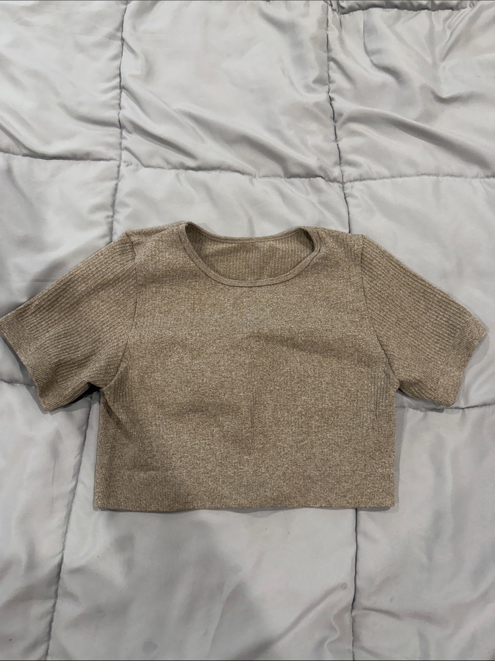 Ribbed workout crop top
